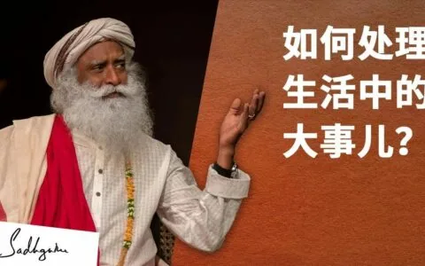 “我该如何处理生活中的大事儿？”丨视频